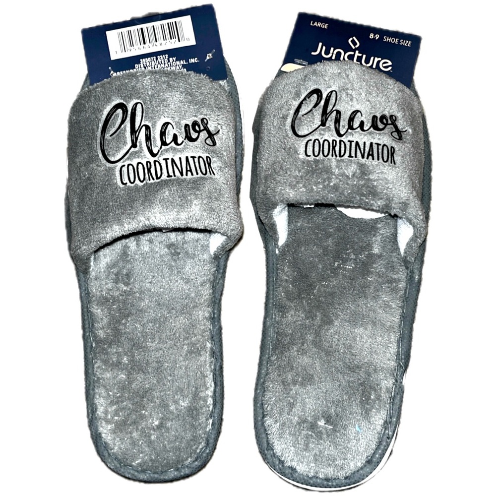 NWT “Chaos Coordinator” Women’s Slippers
